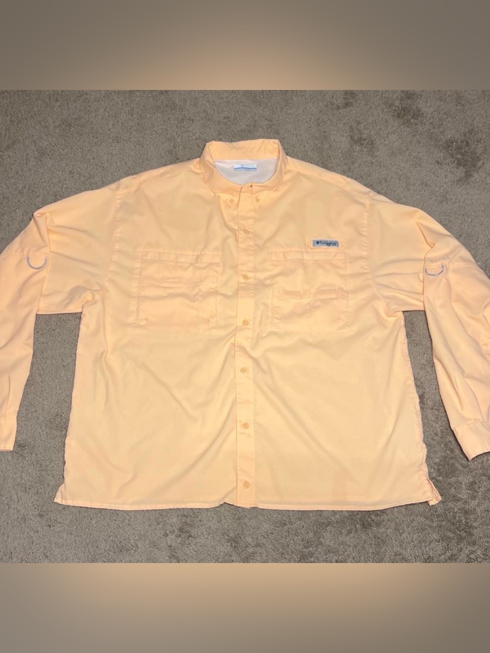 Columbia PFG Men’s XL Peach Long Sleeve Fishing shirt